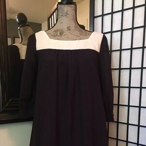 Elegant H&M Black and White 3/4 sleeve Women's Dress